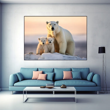 Cute Polar Bear Painting